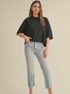 Lovely Linen Tee in Black