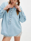 Denim Dreaming Pullover in So Soft Light Wash