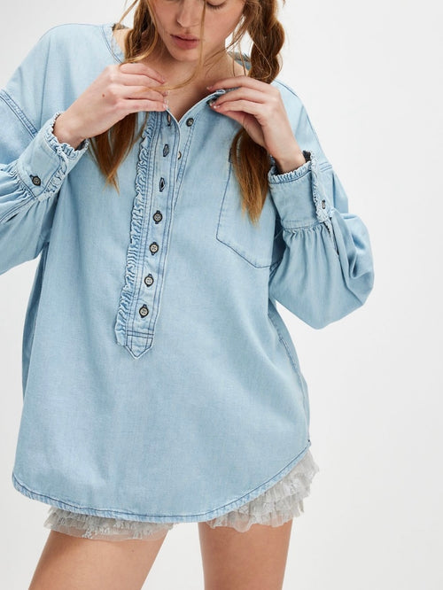 Denim Dreaming Pullover in So Soft Light Wash