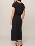 Anika Midi Dress in Black