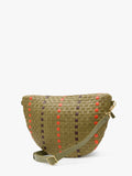 Grande Fanny in Olive Multi Woven Checker Stripe
