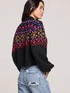 Emilia Fairisle Sweater in Black