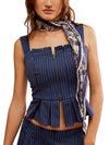 Hold You Close Corset in Blue Combo