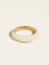Lottie Enamel Ring in White