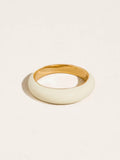 Lottie Enamel Ring in White