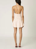 Pico Polka Dot Dress in Ivory & Cherry