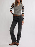 Avery Zip Up in Black Combo