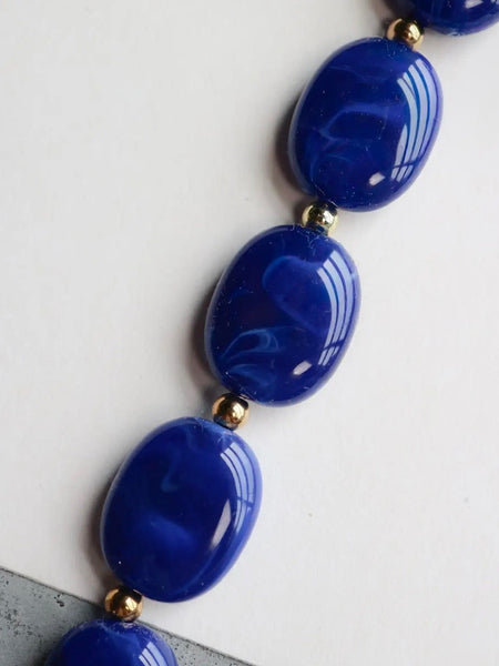 Midnight Bauble Necklace in Blue
