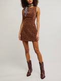 Atlas Suede Mini in Chicory Coffee