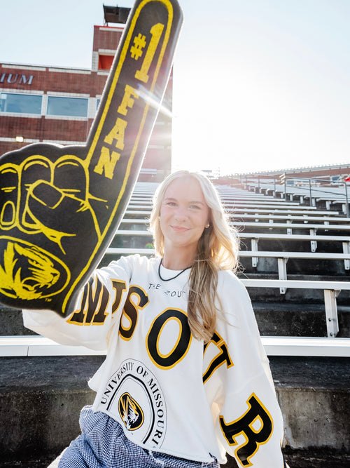 Missouri Cropped Long Sleeve in White