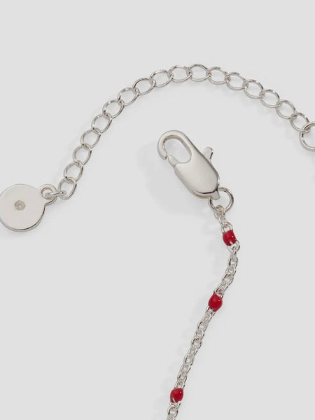 Candy Cane Beaded Chain Bracelet