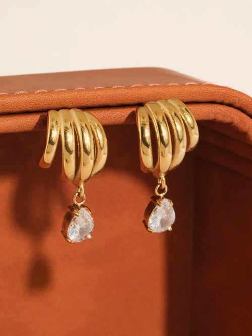Dovely CZ Drop Earrings