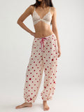 On Repeat PJ Pant in Ivory Combo Dots