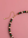 Leaf Charm Beaded Necklace
