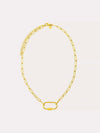Carabiner Necklace Chain in Gold