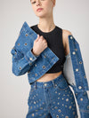 Silver Dreams Jacket in Blue Denim