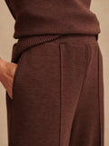 The Wide Leg Pant 28 in Coffee Bean Marl