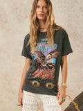 Elysian Biker Tee in Charcoal