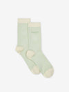 Ormand Plush Stripe Sock in Snow Sage