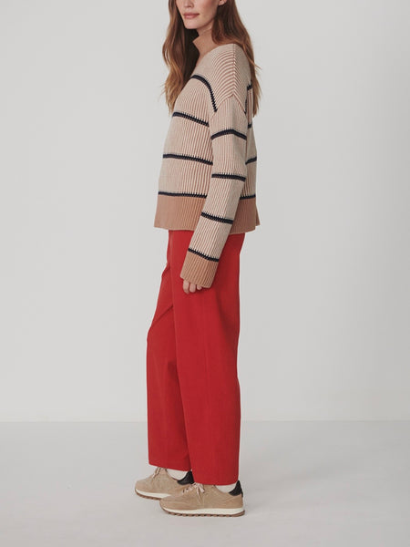 Enna Reg Tapered Leg 27 in Washed Red