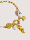 Cecily Seahorse Shell Charm Bracelet