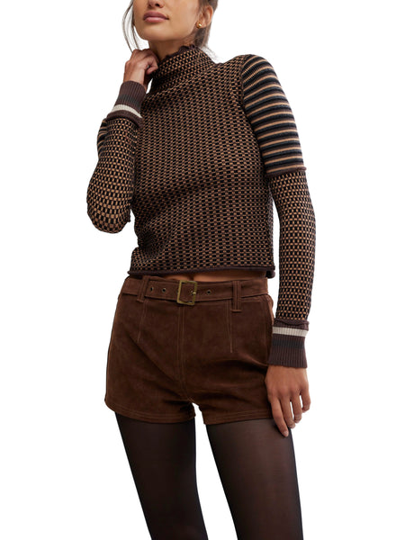 Gamer Cuff Sweater in Black Combo