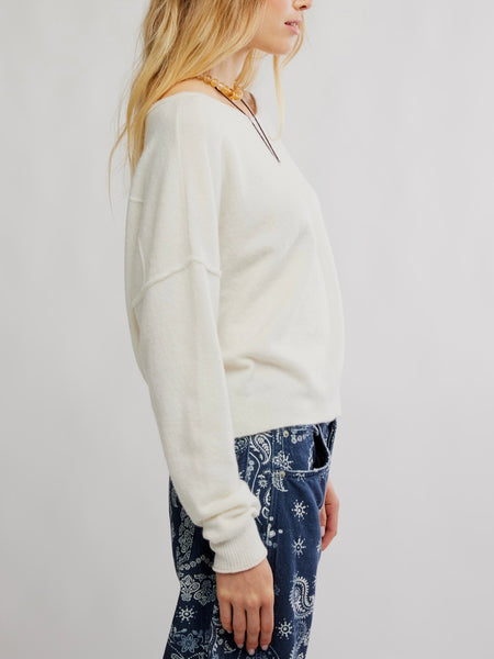 See Me Pullover in White Combo