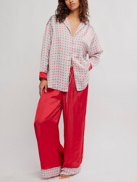 Dreamy Days Pajama Set in Heart Print