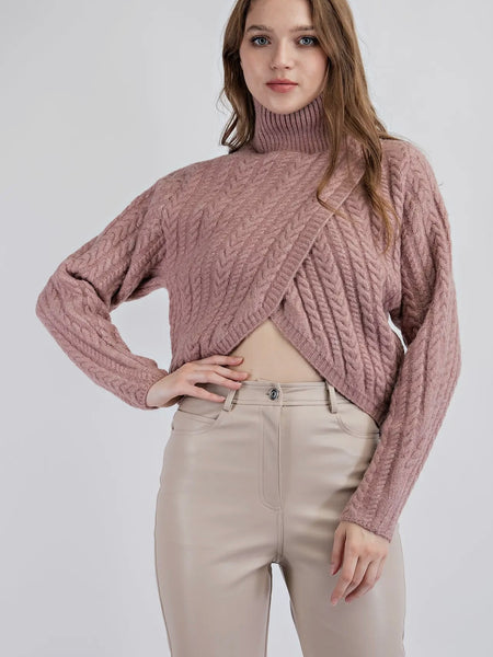 It Goes Both Ways Sweater in Blush