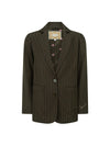 1998 Striped Blazer in Espresso