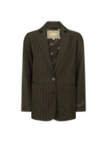 1998 Striped Blazer in Espresso