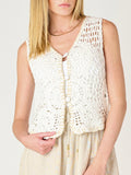 In the Suitcase Top in Off White & Beige