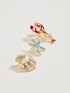 Lobster Brooch Pins Set