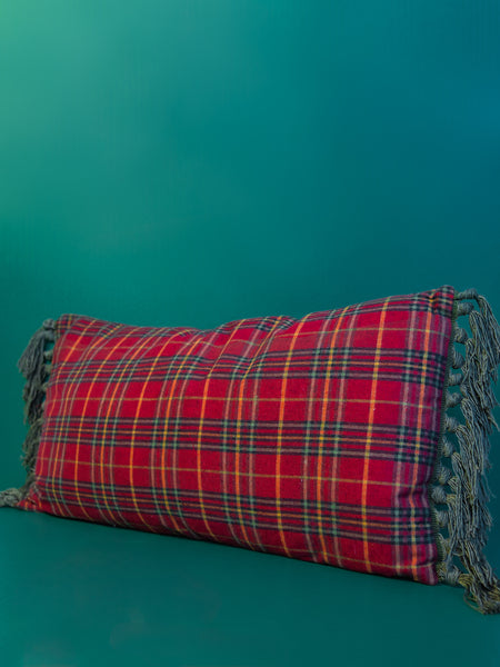 Plaid Lumbar Pillow