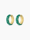 Noel Enamel Shimmer Ring in Emerald