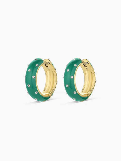 Noel Enamel Shimmer Ring in Emerald