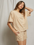 Gloria Supima Cotton T-Shirt in Sand Dune