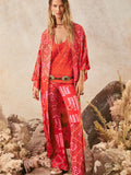 Libertine Reversible Robe in Cayenne
