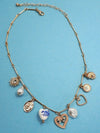 Hearts & Pearls Charm Necklace