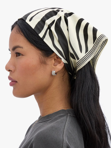 Zebra Bandana in Cream