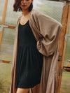 Float Away Metallic Kimono in Hazelnut