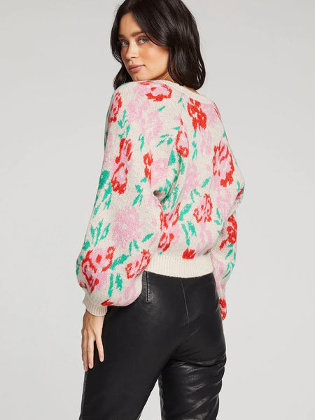 Noble Sweater in Multi Floral
