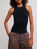 So Soft Seamless Modal Tank in Black