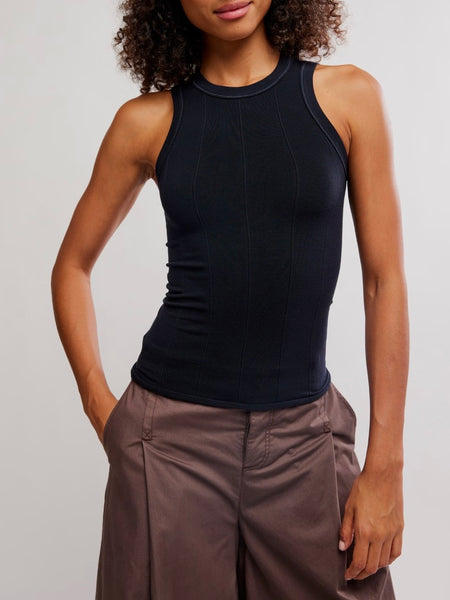 So Soft Seamless Modal Tank in Black