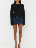 Maggie Cardigan in Noir Knit