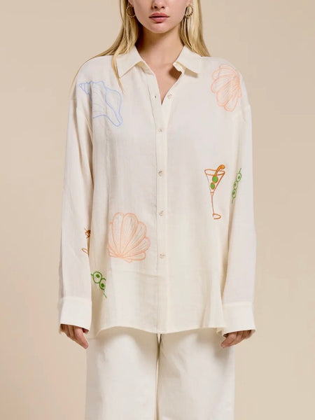 The Saint Tropez Social Shirt in White