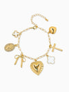 Bow & Heart Charm Bracelet