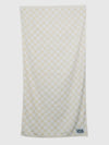Checker Towel in Cream & White