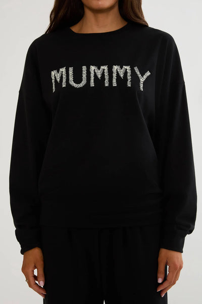 Devyn Oversized Sweatshirt in Midnight Mummy