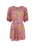 Swan Lake Mini Dress in Lilac Rose